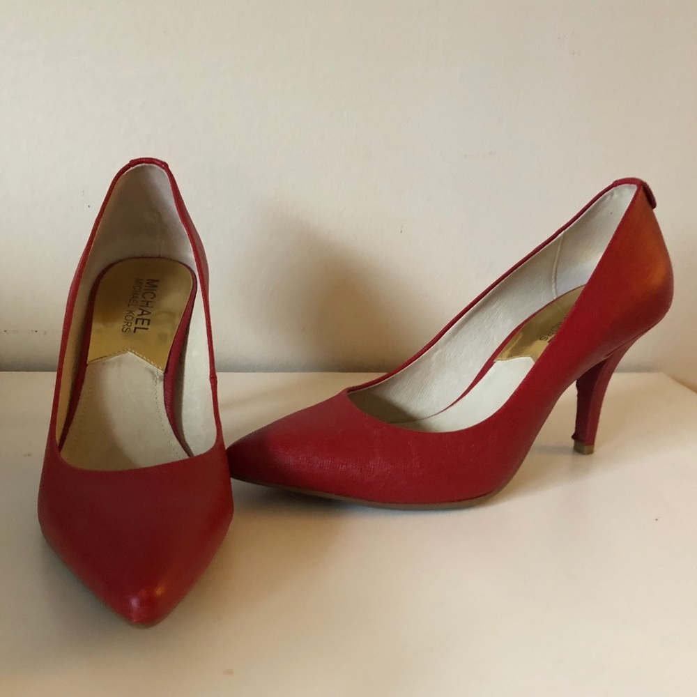 Michael Kors MK Red Flex Mid Pump / Heels